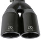 aFe Takeda 304 Stainless Steel Clamp-on Exhaust Tip Black 2-1/2ininlet x 3-1/2in Outlet X 12in L