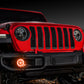 Oracle Jeep Wrangler JL/Gladiator JT LED Surface Mount Fod Light Halo Kit - Amber