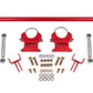 BMR 79-04 Ford Mustang 1.25in Rear Weld-on Anti-roll Bar Kit - Hollow - Red