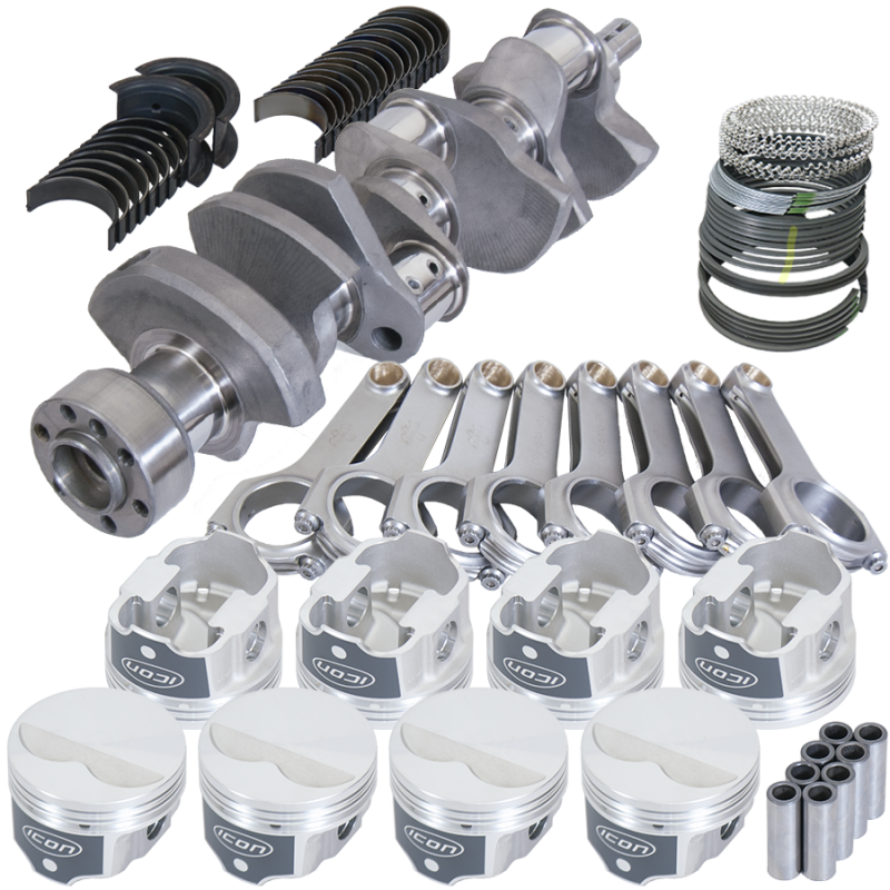 Eagle Chevy LT1 350 1Pc 3.480in Crank 5.700in H-Beam -3.7cc 4.060in Pistons Rotating Assembly