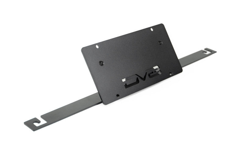 DV8 Offroad 2021 Ford Bronco | Capable Bumper Slanted Front License Plate Mount