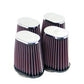 K&N 2in FLG 4 X 2-3/4in B 2 X 3in T 5in L (4 PER BOX) Universal Clamp-On Air Filter