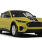 Rally Armor 2021-24 Ford Mach-E Rally Edition Black UR Mud Flap Metallic Black Logo