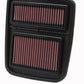 K&N Replacement Air Filter - 10.625in O/S L x 7.625in O/S W x .688in H for Arctic Cat