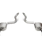 Corsa 2024 Ford Mustang GT Sport Axle-Back Dual Rear Exit with 4.5in Straight Cut Black PVD Tips
