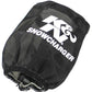 K&N Filter Wrap Drycharger Oval Tapered Black - 3.75in Base I/S Width x 3in Top I/S Width x 4in H