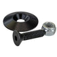 Moroso 1.25in Taper Washer - Black Anodized (10 Pack w/Hardware)
