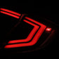 AlphaRex 16-21 Honda Civic Hatchback/ Type-R FK8 Nova-Series LED Tail Lights (Pair) - Black