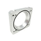 Torque Solution 06-21 Subaru STI / 08-14 Subaru WRX Big Bore 76mm Throttle Body Adapter - Silver