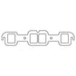 Cometic Oldsmobile 400/425/455 .094in HTG Exhaust Gasket Set - 1.920in x 1.550in Rectangular Ports