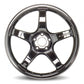 Gram Lights 57CR 18x8.5 +45 5-100 Glass Black Wheel (Min Order Qty Of 20)