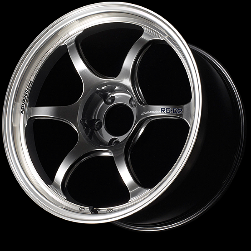 Advan RG-D2 18x8.0 / +48 Offset / 5-112 / 66.5mm Bore / Machining & Racing Hyper Black