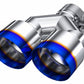 MBRP Burnt End Tip 2.5 ID Dual 4 OD Out 9.55 length Single wall 304 Stainless Steel Pass Side