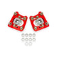 BMR 94-04 Ford Mustang Steel Caster Camber Plates - Red