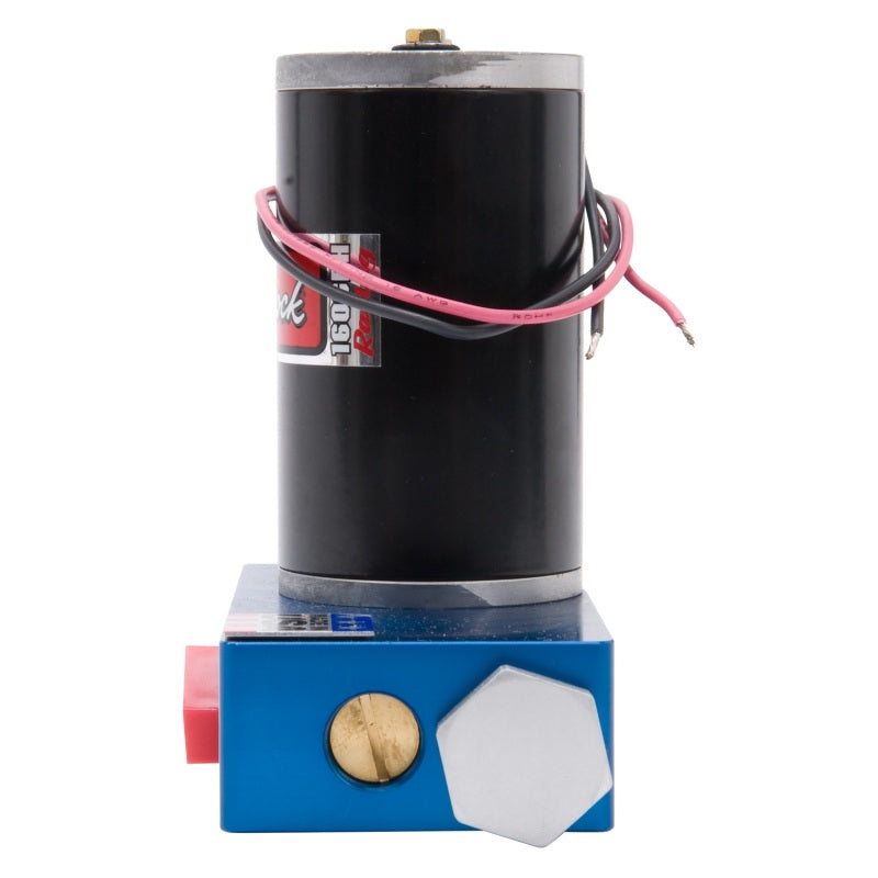 Edelbrock Fuel Pump Electric Quiet-Flo Carbureted 160GPH 1/2In In 1/2In Out 160 GPH Blue