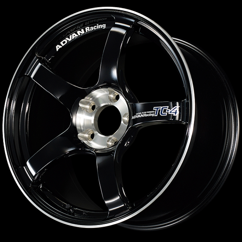 Advan TC-4 SE 16x7.0 / +44 Offset / 5-114.3 / 73mm Bore / Racing Gloss Black & Diamond Cut