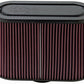 K&N Universal Filter with Carbon Fiber Top & Base-12in Base O/S Length x 6in Base O/S Width x 7in H