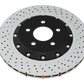 DBA 16-21 Mercedes-Benz C63 S AMG 5000 Series Drilled & Dimpled Front Brake Rotor w/Anodized Hat