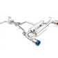 Invidia 2017+ Infiniti Q60 3.0 TT Silver Sport/Red Sport Gemini Rolled Titanium Tip Cat-back Exhaust