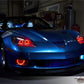 Oracle 05-13 Chevrolet Corvette C6 LED Fog Light Halo Kit - Red