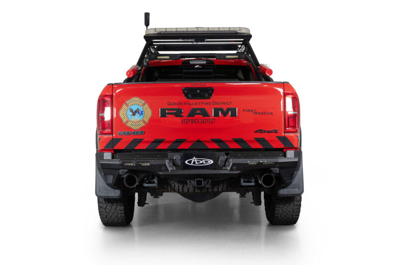 ADD 2025 Ram RHO Phantom Rear Bumper - Hammer Black Powder Coat