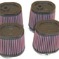 K&N Universal Rubber Oval Tprd Filter 2.125in Flg ID/3.5in TOSL/2.5in TOSW/4in BOSL/3in BOSW/4in H