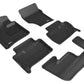 3D MAXpider 2007-2015 Audi Q7 Kagu 1st & 2nd & 3rd Row Floormats - Black