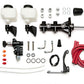 Wilwood Remote Tandem M/C - 1.12in Bore - w/Bracket and Valve (Pushrod) - Black