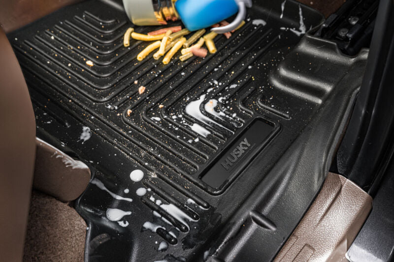 Husky Liners 2019+ Ford Ranger SuperCrew Cab Weatherbeater Black Front &amp; 2nd Seat Floor Liners