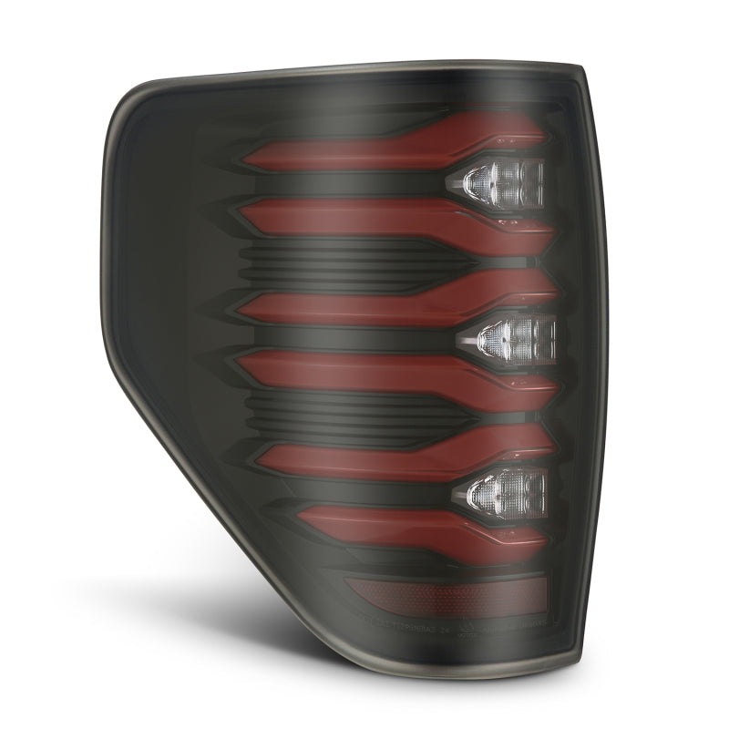 AlphaRex 09-14 Ford F150 LUXX LED Tailights - Black/Red Housing
