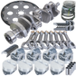 Eagle Chevy 350 1Pc 3.750in Crank 5.700in I-Beam Rods 4.000in Pistons 168 Tooth FP Balanced Assembly