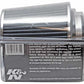 K&N Universal Filter Chrome Round Tapered White - 4in Flange ID x 1.125in Flange Length x 5.5in H