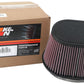 K&N Universal Rubber Filter 6.25in x 4in Oval FLG / 7.375in x 5.5in Base / 6.25in x 4in Top / 5in H