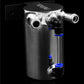 Weapon R 16 fl oz Polished Oil Catch Can w/ 15mm Inlet Ports