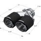 MBRP 3in ID / Dual 4in OD Out Staggered L 9.87in / R 9.37in Dual Wall Carbon Fiber Univ Exhaust Tip