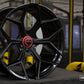 Vossen x Novitec NL4-5L 21x13 ET:57 Gloss Black Lamborghini Aventador Rear Wheel
