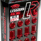 Project Kics 12X1.25 Black Leggdura Racing Lug Nuts - 16 PCS