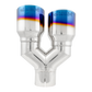 MBRP Burnt End Tip 2.5 ID, Dual 3.5 OD Out, 9.5 length, Single wall 304 Stainless Steel