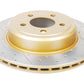 DBA 05-09 Chrysler 300 C Rear Gold Cross Drilled & Slotted KP Street Series Rotor