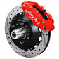 Wilwood 65-68 Chevy Impala W/ Drum Spindle- FNSL6R - 12.88 in VentedGT Rotor Drilled Red