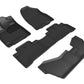 3D MAXpider 2014-2020 Acura MDX Kagu 1st & 2nd & 3rd Row Floormats - Black