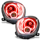 Oracle 11-15 Mini Cooper Countryman LED Headlight Halo Kit - Red