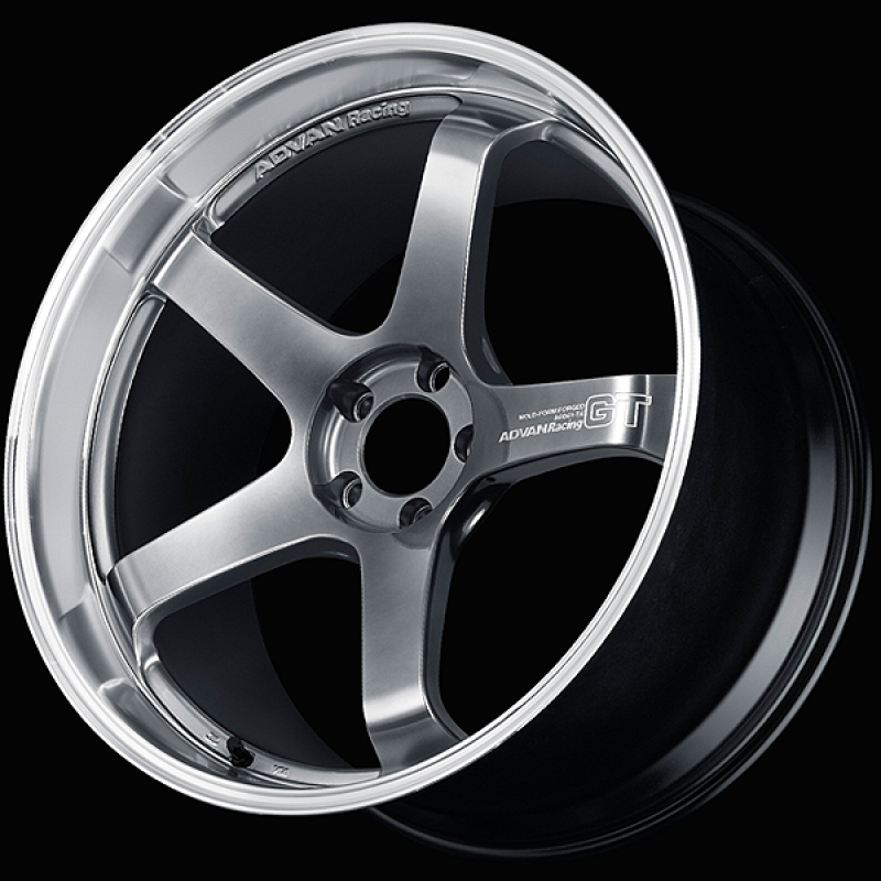 Advan GT Premium Version 20x10.5 / +24 ET / 5-114.3 / 73mm Bore / Machining & Hyper Platinum Black