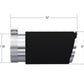 MBRP Universal Carbon Fiber Tip 6in OD/5in Inlet/12in L - Angle Cut Tip