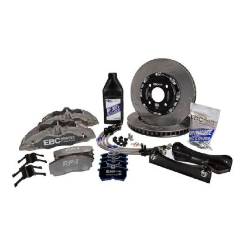 EBC Racing 01-09 Porsche 911 (996/997) Apollo-6 Calipers RP-X Pads 355mm Rotors Front Big Brake Kit
