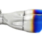 aFe Takeda 2.5in 304 Stainless Steel Clamp-on Exhaust Tip Driver Side 2.5in Inlet 4inDual-Blue Flame