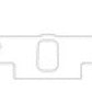Cometic Chrysler B/RB .060in Fiber Intake Mani Gskt Set-1.229in x 2.310in Rectangle Port