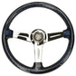 NRG Reinforced Steering Wheel (350mm / 2in. Deep) Matsuri Clear Acrylic w/ NeoChrome Spoke