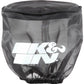 K&N Black DryCharger Round Straight Air Filter Wrap 4.5in ID x 4in H
