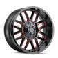 Mayhem 8107 Cogent 22x10 / 8x165.1 BP / -19mm Offset / 130.8mm Hub Gls Blk Mill Prism Red Wheel